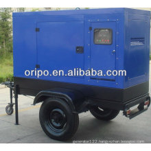 100KW portable generator price of silent trailer type